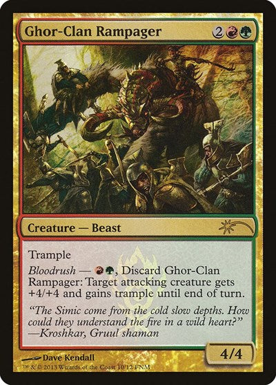 Ghor-Clan Rampager (Promos: FNM) Light Play Foil