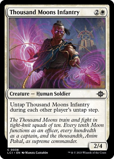 Thousand Moons Infantry (The Lost Caverns of Ixalan) Light Play