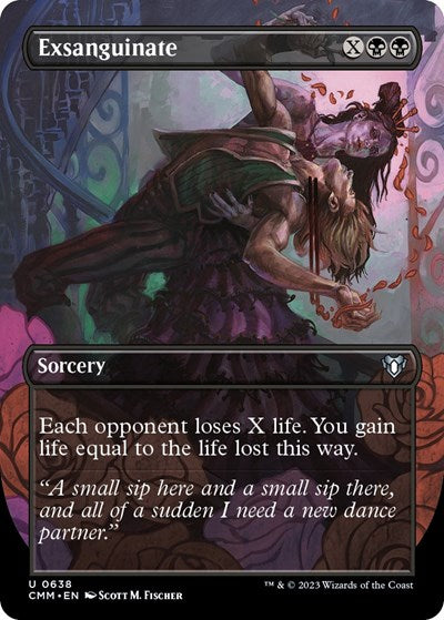 Exsanguinate (Borderless) (Commander Masters) Near Mint Foil