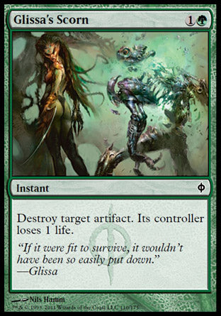 Glissa's Scorn (New Phyrexia) Light Play Foil