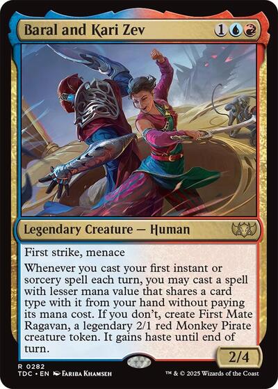 Baral and Kari Zev (Commander: Tarkir: Dragonstorm) Light Play