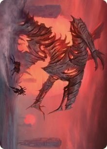 Red Sun's Twilight Art Card (Art Series: Phyrexia: All Will Be One) Near Mint