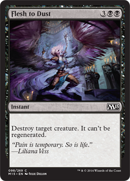 Flesh to Dust (Magic 2015 Core Set) Medium Play