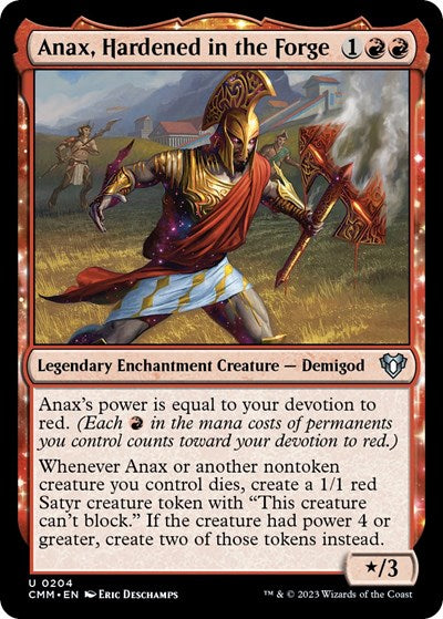 Anax, Hardened in the Forge (Commander Masters) Light Play