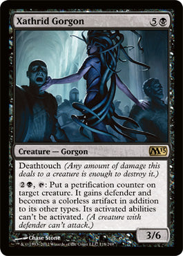 Xathrid Gorgon (Magic 2013 Core Set) Light Play Foil