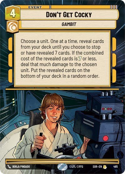 Don't Get Cocky (Hyperspace) (Spark of Rebellion) Near Mint Foil