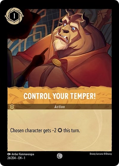 Control Your Temper! (The First Chapter) Near Mint Cold Foil