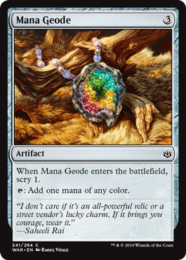 Mana Geode (War of the Spark) Medium Play Foil