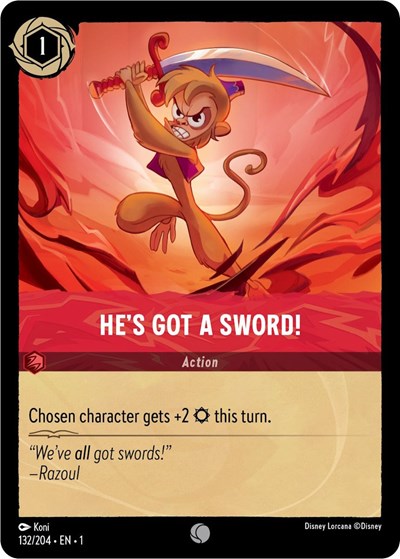 He's Got A Sword! (The First Chapter) Near Mint Cold Foil