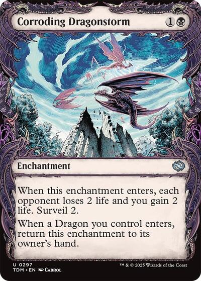 Corroding Dragonstorm (Showcase) (Tarkir: Dragonstorm) Near Mint Foil