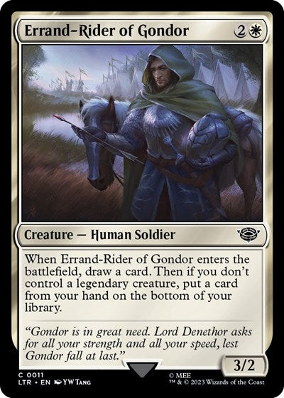 Errand-Rider of Gondor (Universes Beyond: The Lord of the Rings: Tales of Middle-earth) Medium Play Foil