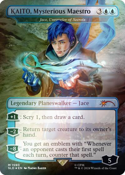 KAITO, Mysterious Maestro - Jace, Unraveler of Secrets (Rainbow Foil) (Secret Lair) Light Play Foil