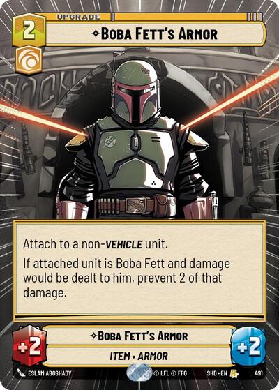 Boba Fett's Armor (Hyperspace) (Shadows of the Galaxy) Near Mint