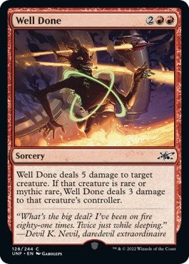 Well Done (Unfinity) Near Mint Foil