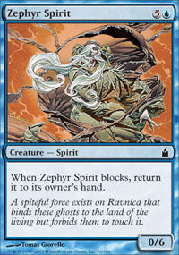 Zephyr Spirit (Ravnica) Medium Play Foil