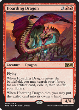 Hoarding Dragon (Magic 2015 Core Set) Heavy Play
