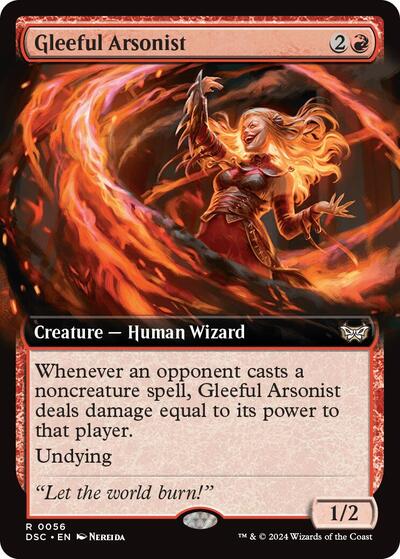Gleeful Arsonist (Extended Art) (Commander: Duskmourn: House of Horror) Near Mint