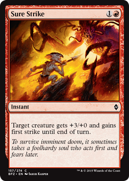 Sure Strike (Battle for Zendikar) Light Play