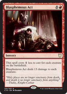 Blasphemous Act (Commander 2018) Medium Play