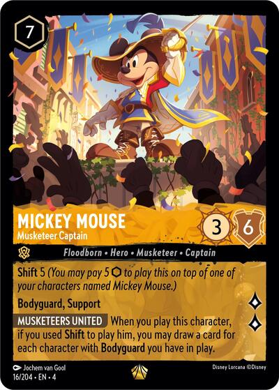 Mickey Mouse - Musketeer Captain (Ursula's Return) Near Mint