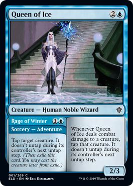 Queen of Ice (Throne of Eldraine) Light Play Foil