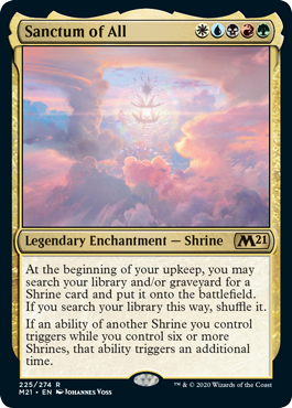 Sanctum of All (Magic 2021 Core Set) Near Mint Foil