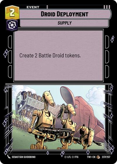 Droid Deployment (Twilight of the Republic) Near Mint Foil