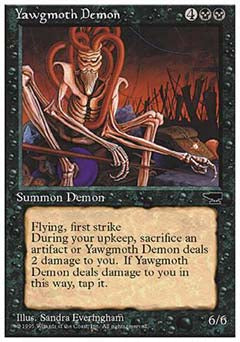 Yawgmoth Demon (Chronicles) Light Play