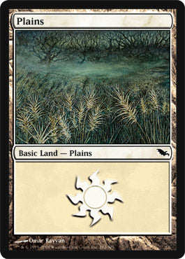 Plains (283) (Shadowmoor) Light Play Foil