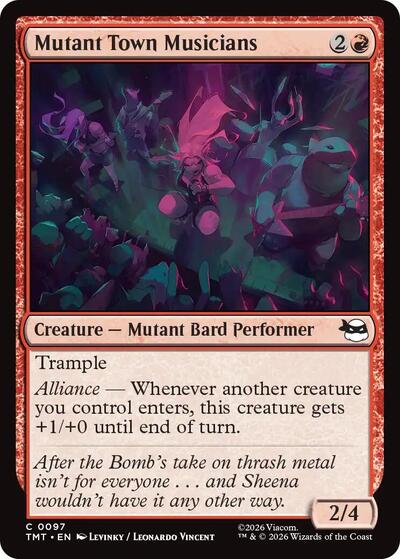 Mutant Town Musicians (Teenage Mutant Ninja Turtles) Near Mint Foil