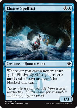 Elusive Spellfist (Dragons of Tarkir) Medium Play Foil