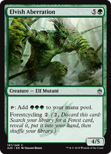 Elvish Aberration (Masters 25) Near Mint Foil