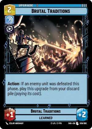 Brutal Traditions (Shadows of the Galaxy) Near Mint Foil