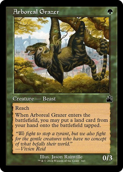 Arboreal Grazer (Retro Frame) (Ravnica Remastered) Light Play Foil