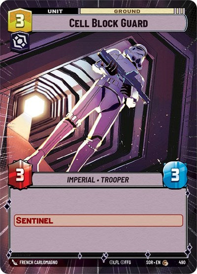 Cell Block Guard (Hyperspace) (Spark of Rebellion) Near Mint Foil
