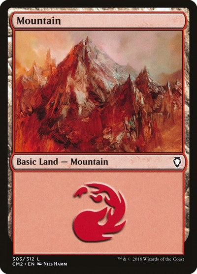 Mountain (303) (Commander Anthology Volume II) Light Play