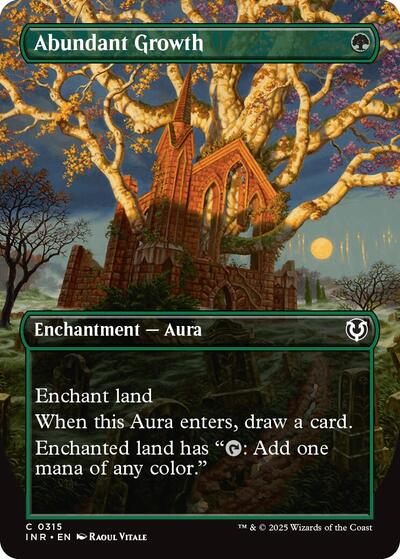 Abundant Growth (Borderless) (Innistrad Remastered) Near Mint