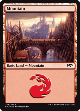 Mountain (Ravnica Allegiance) Light Play Foil