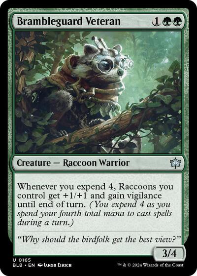 Brambleguard Veteran (Bloomburrow) Light Play Foil