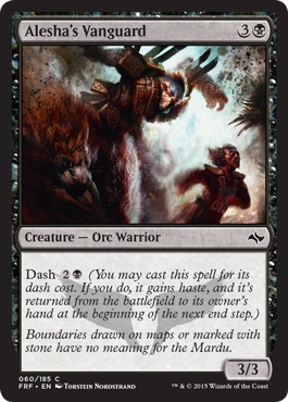 Alesha's Vanguard (Fate Reforged) Medium Play Foil
