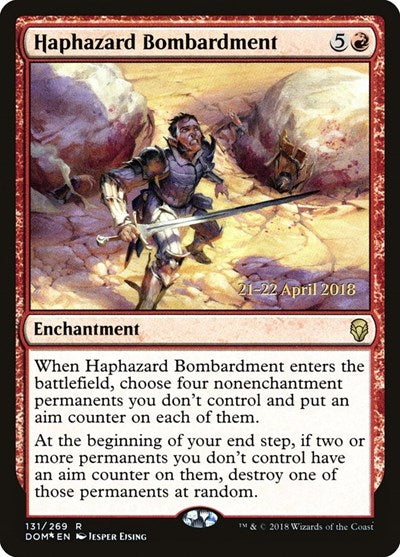 Haphazard Bombardment (Promos: Prerelease Cards) Light Play Foil