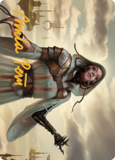 Phyrexian Missionary Art Card (Gold-Stamped Signature) (Art Series: Dominaria United) Near Mint