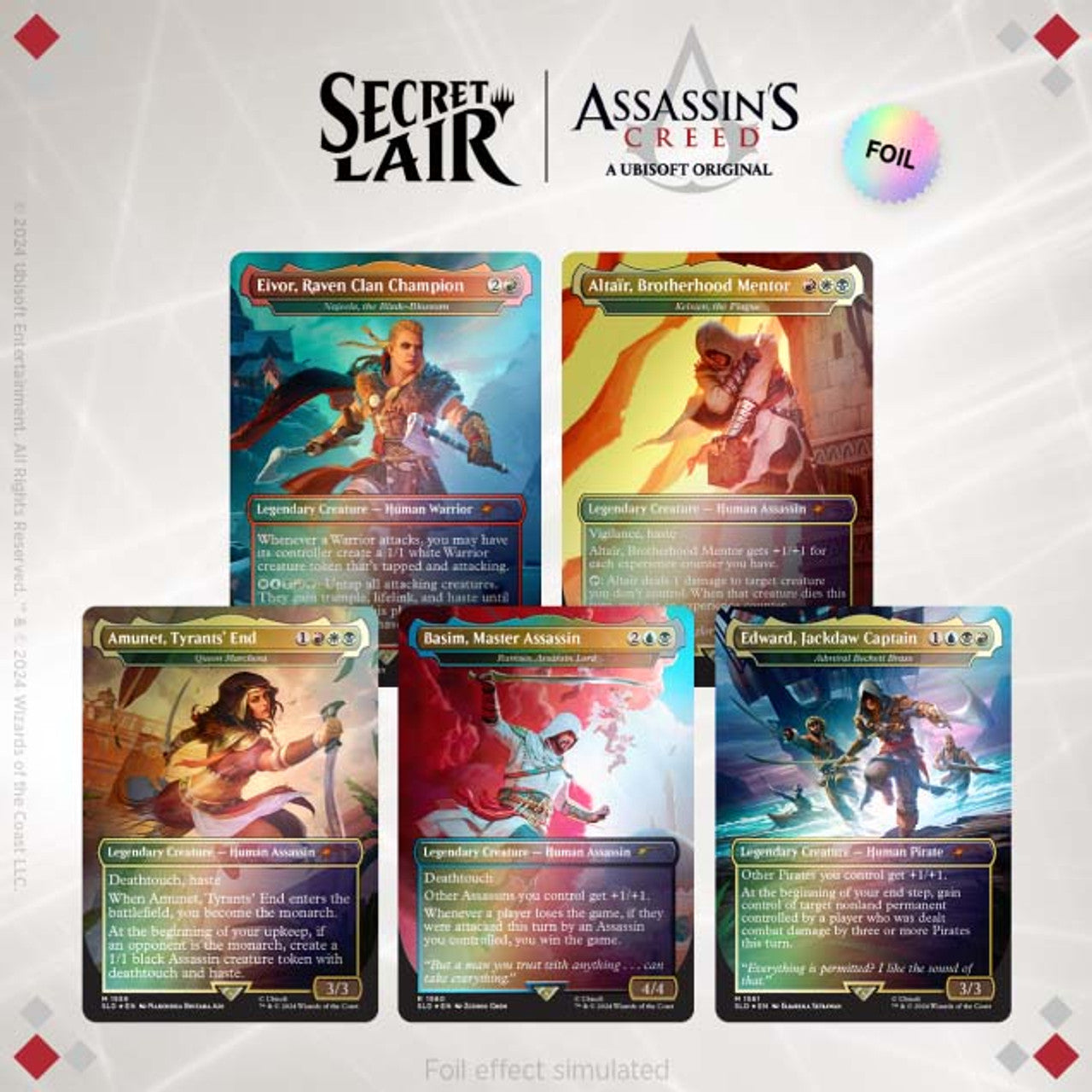 Secret Lair Drop x Assassin's Creed: Lethal Legends Rainbow Foil