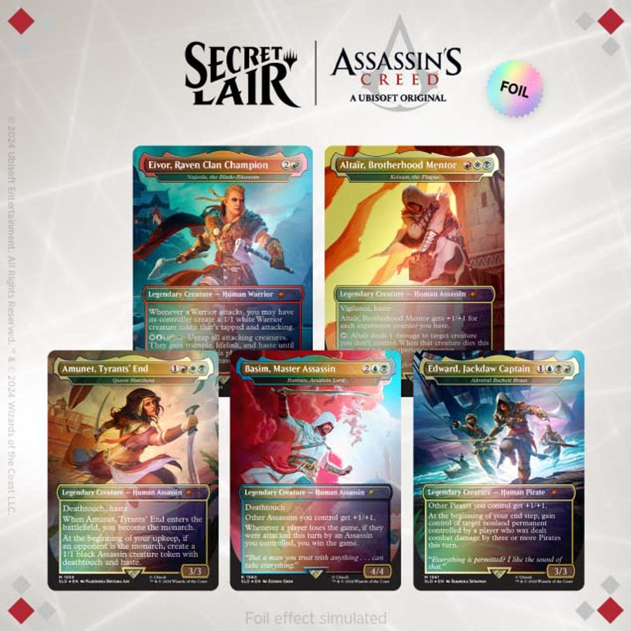Secret Lair Drop x Assassin's Creed: Lethal Legends Rainbow Foil