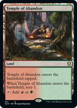 Temple of Abandon (Commander Legends: Battle for Baldur's Gate) Near Mint