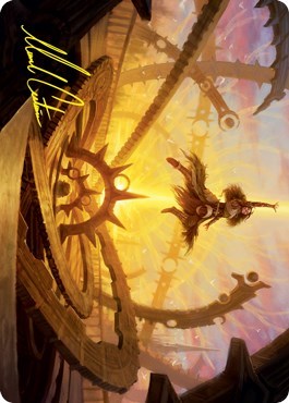 Katilda's Rising Dawn Art Card (Gold-Stamped Signature) (Art Series: Innistrad: Crimson Vow) Near Mint