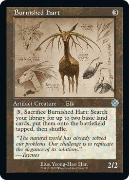 Burnished Hart (Schematic) (The Brothers' War: Retro Frame Artifacts) Light Play Foil