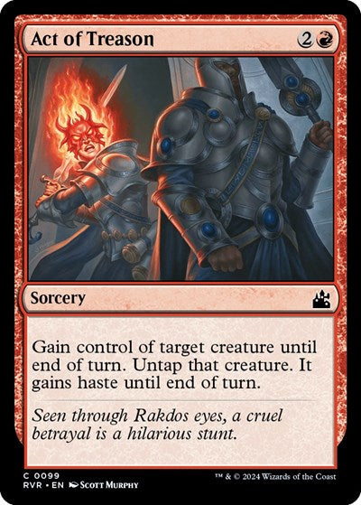 Act of Treason (Ravnica Remastered) Light Play