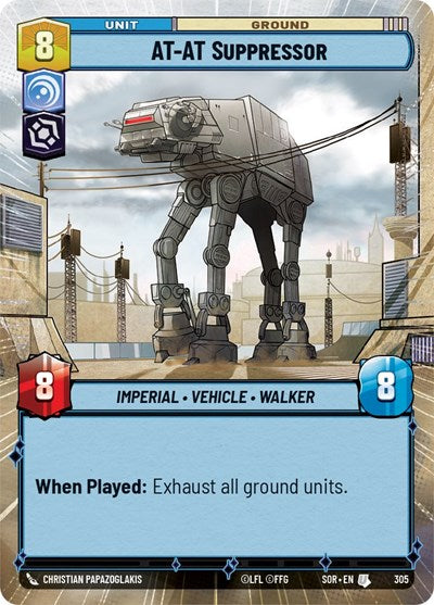AT-AT Suppressor (Hyperspace) (Spark of Rebellion) Near Mint