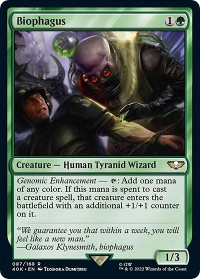 Biophagus (Surge Foil) (Universes Beyond: Warhammer 40K) Light Play Foil